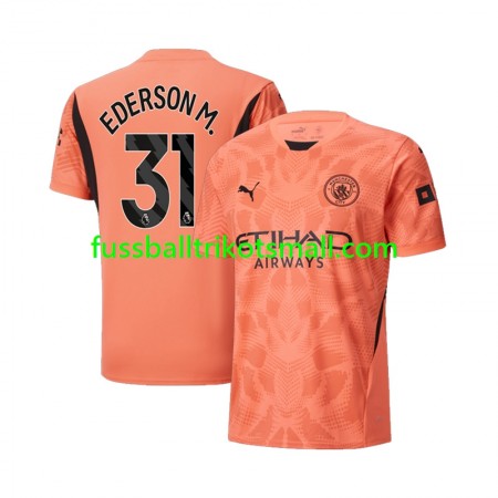 Fußballtrikots Manchester City Ederson M 31 Torwart 2024-2025 Kurzarm Auswärts-trikot kaufen